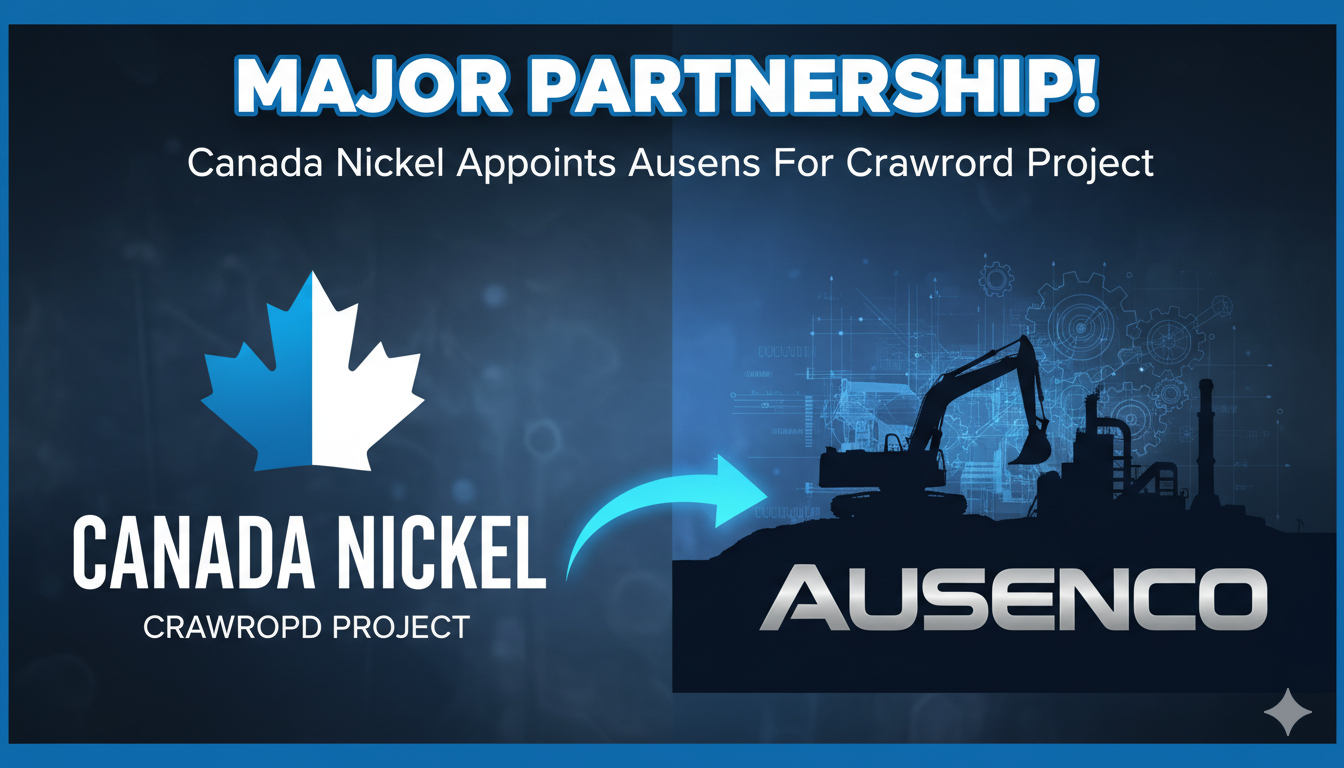 Aerial view of mining operations at a large nickel sulphide project site in Ontario