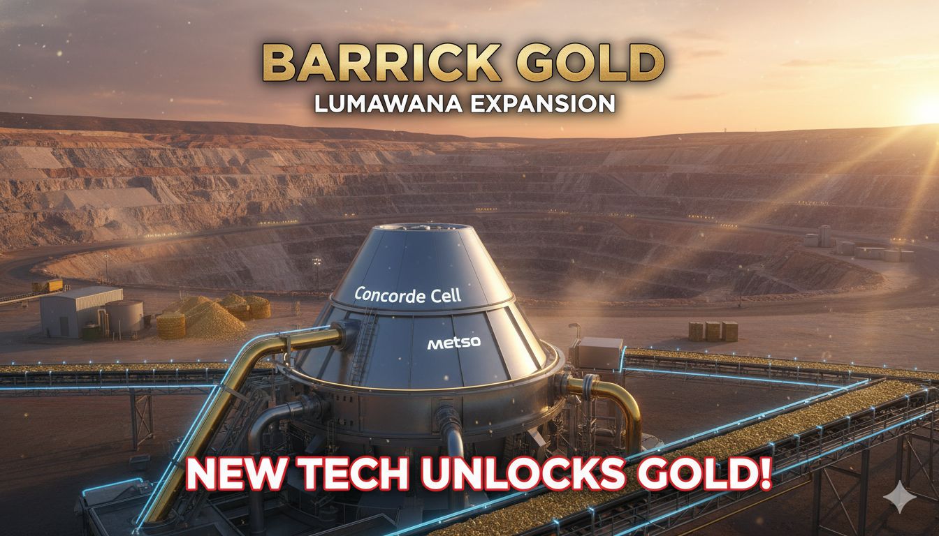 Aerial view of Lumwana copper mine expansion site with advanced flotation technology equipment in Zambia