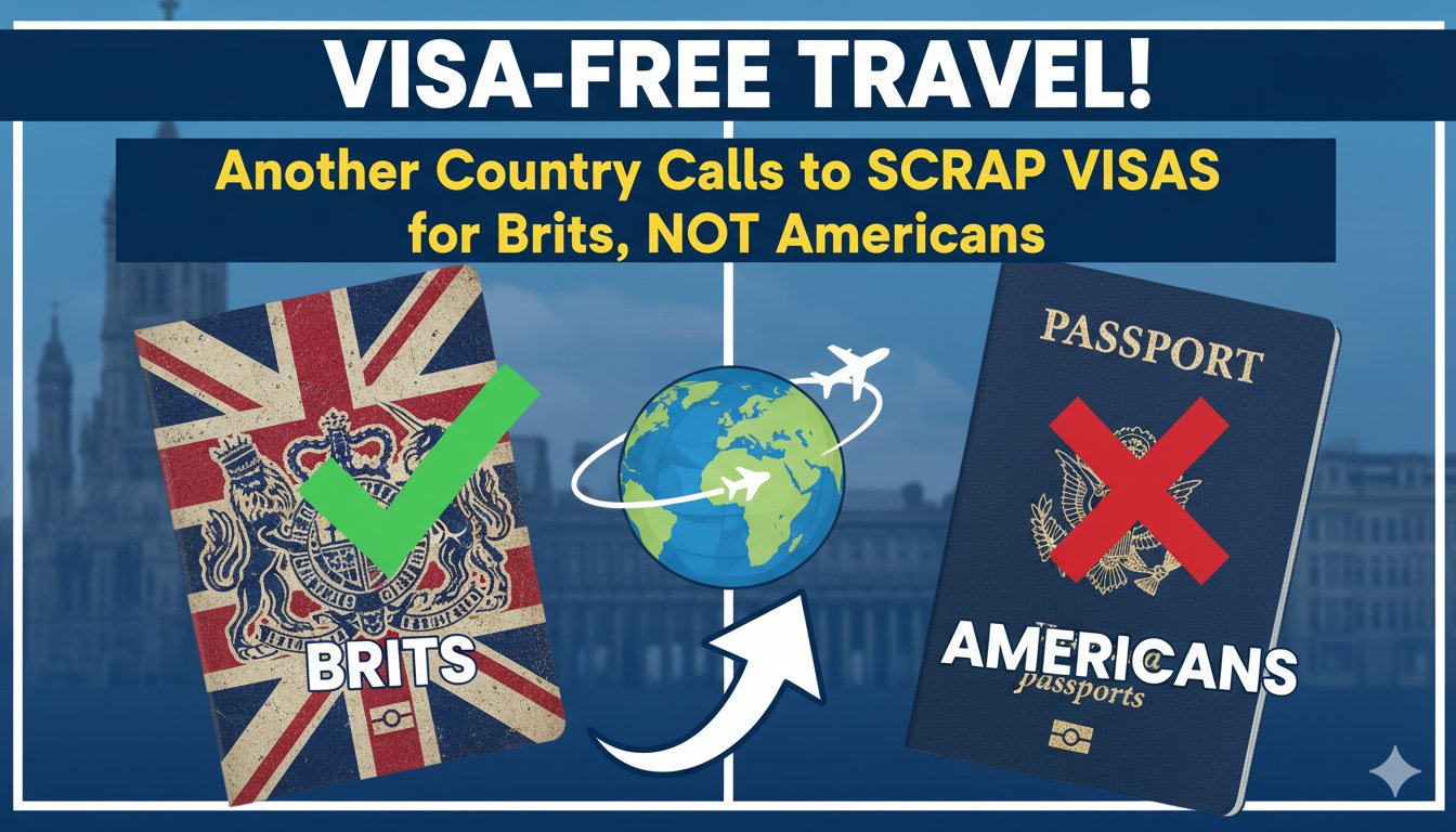 British and Chinese flags alongside passports symbolizing new visa-free travel agreement between the UK and China.