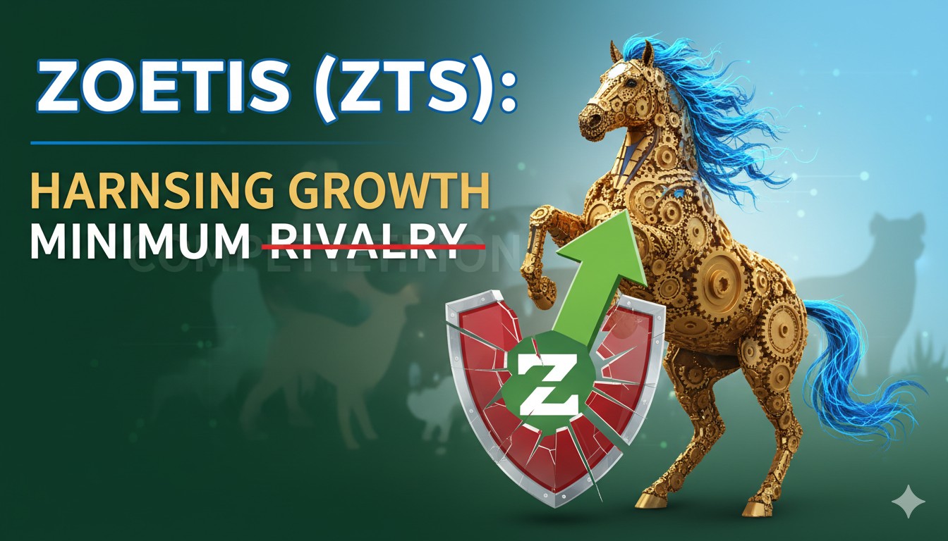 Line chart depicting Zoetis revenue and stock growth trends