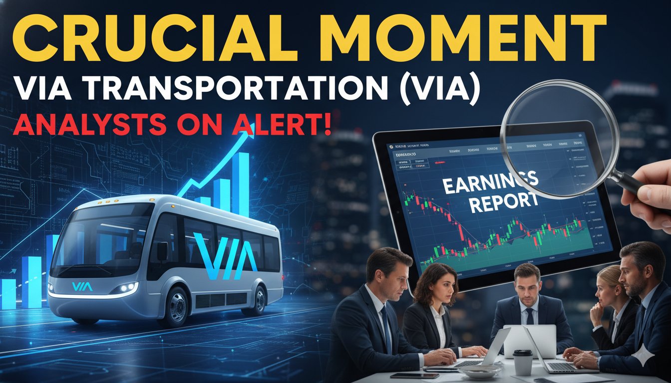 Chart depicting recent price action of Via Transportation (VIA) stock ahead of its critical Q4 2025 earnings release.
