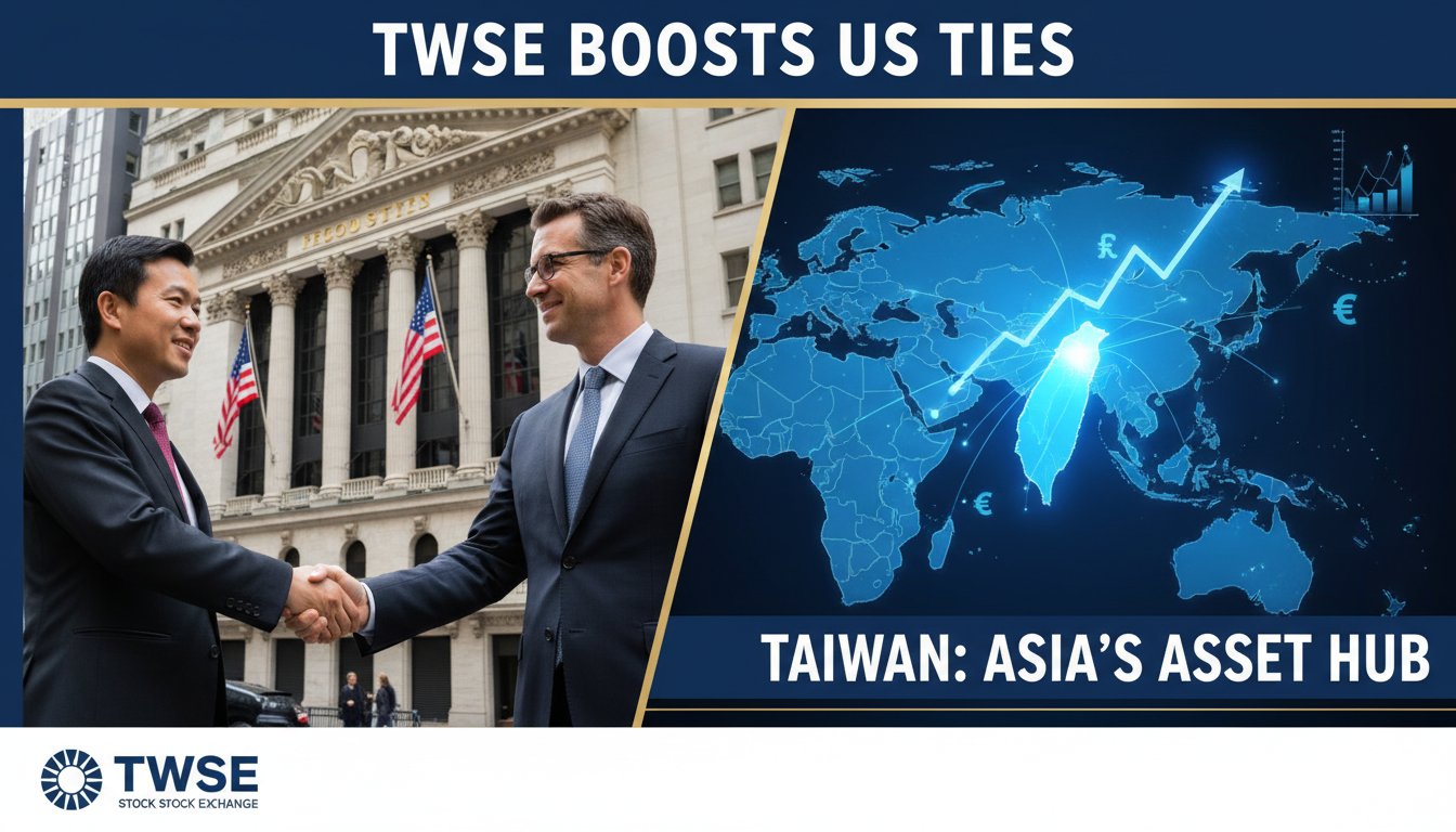 Taiwan Stock Exchange delegation led by Chairman Sherman Lin meeting with U.S. institutional investors to promote Taiwan as Asian Asset Management Center